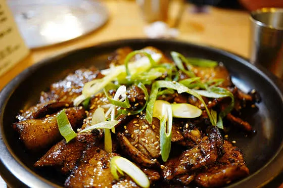 불맛을 더한 불고기