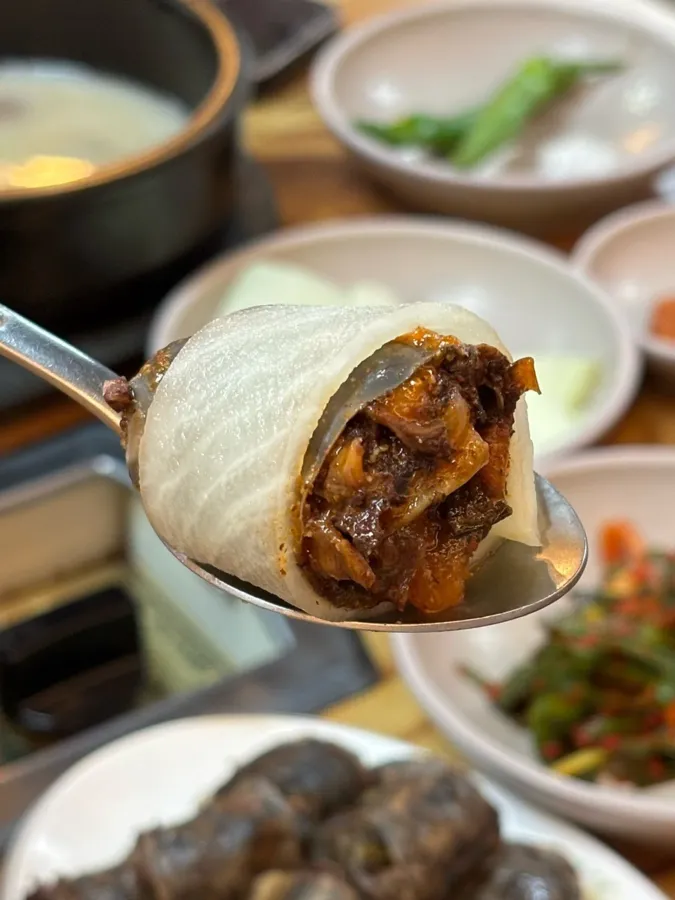 방문객이 남긴 순대 사진