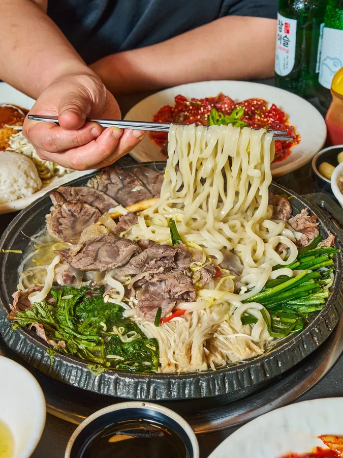 한양숙육 마포역본점의 대표 음식 한상