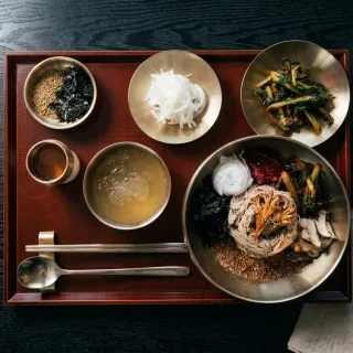 압구정상회 참기름 비빔막국수