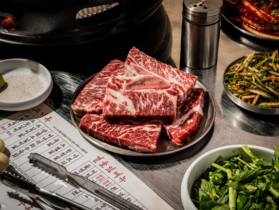 소꽃갈비살반판 350G 메뉴 사진