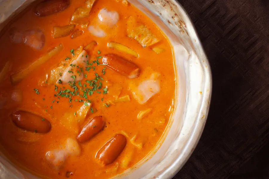 로제떡볶이 메뉴 사진