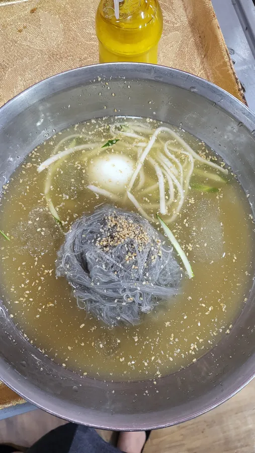 화로구이 물냉면 등록 메뉴 사진