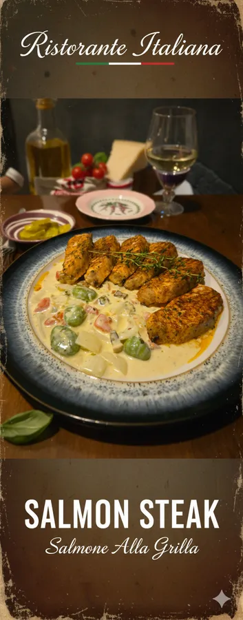 연어스테이크 메뉴 사진