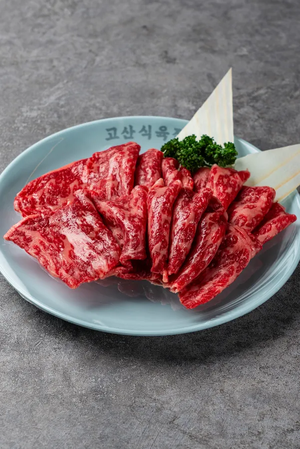 고산 한우투뿔 채끝등심 (150g) 공식 메뉴 사진