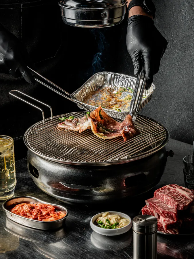 매운 불 오징어 메뉴 사진