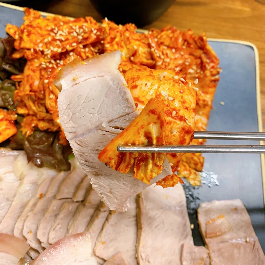 방문객이 남긴 보쌈 사진