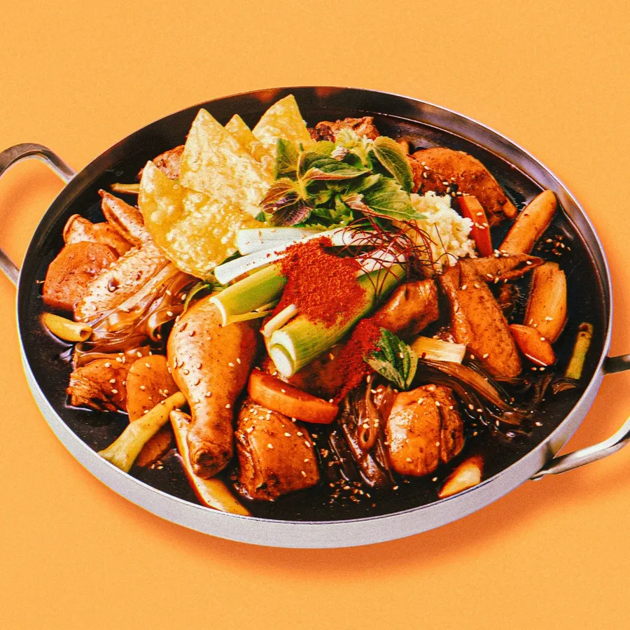 매콤간장찜닭 메뉴 사진