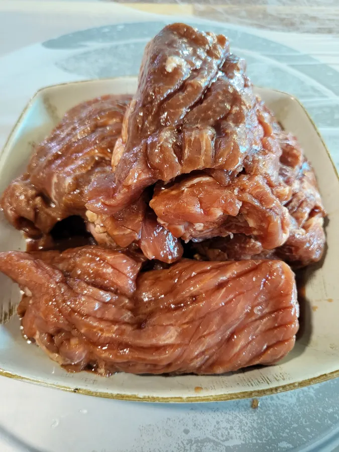 칼집을 낸 대왕갈비 돼지갈비