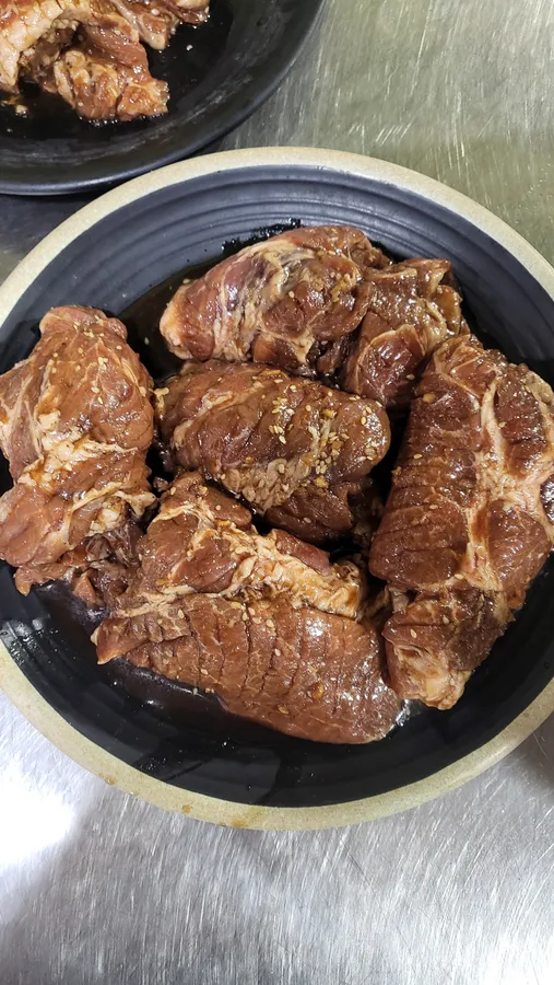 화로구이 돼지양념갈비 등록 메뉴 사진