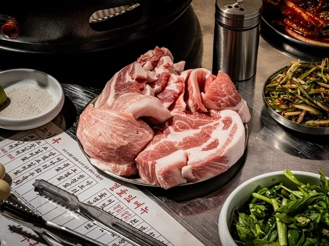 돼지모듬 600g 메뉴 사진