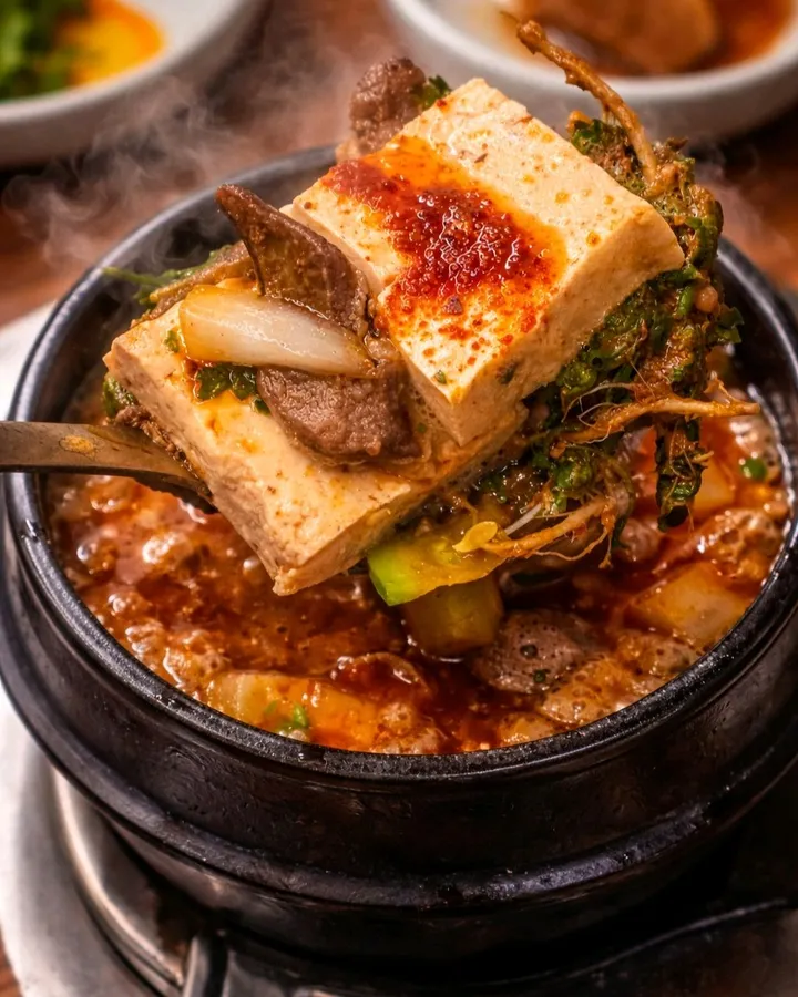 방문 고객이 남긴 찌개 사진
