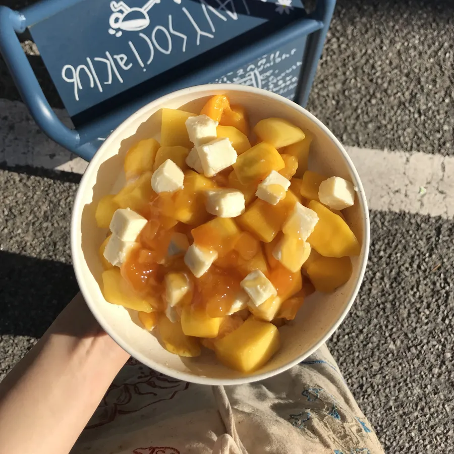 애플망고빙수 공식 메뉴 이미지