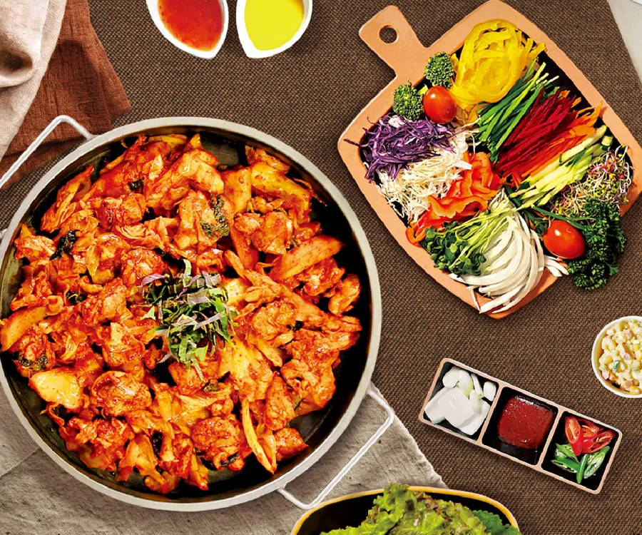 비와별닭갈비 월남쌈세트 2인