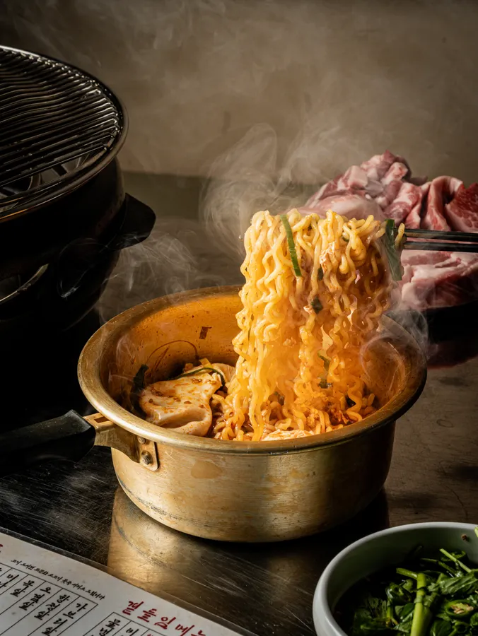 마무리냄비라면 메뉴 사진