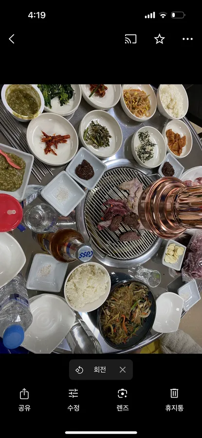 한우갈비살 180g 메뉴 사진